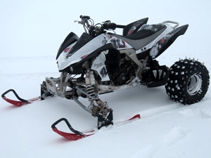 110cc Badger Utility 4 Stroke Fully Auto AtSki Quad Snowmobile for Sale
