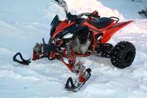 125cc Intruder Midsize AtSki W/Reverse Snowmobile for Sale