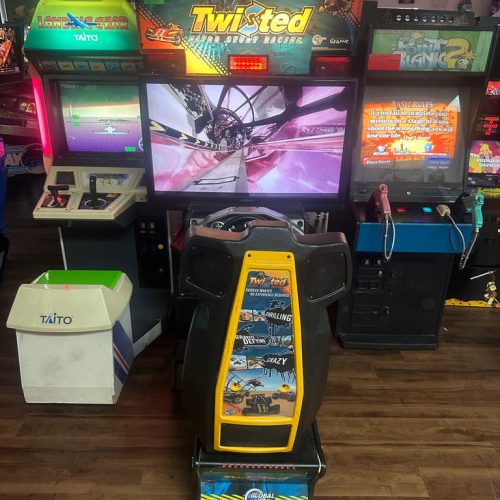 GlobalVR Twisted Nitro Stunt Racing Arcade Game for sale