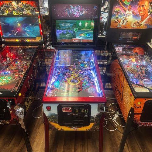 JJP Wizard of Oz 75th Anniversary Ruby Red Edition Pinball Machine for sale