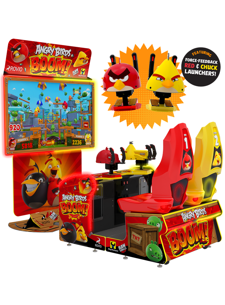 Raw Thrills Angry Birds Boom! Arcade Game for sale ()